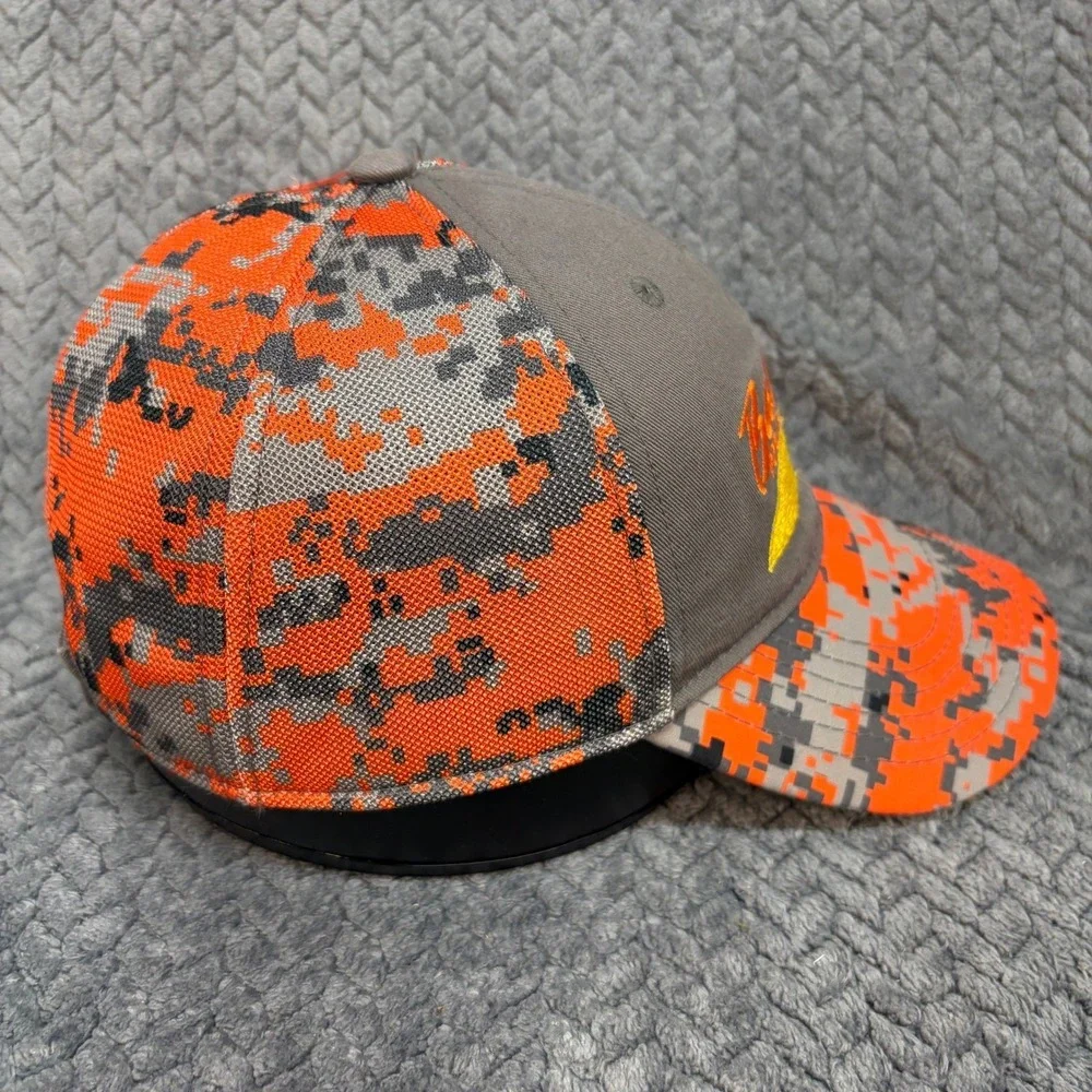 Baldwin Poplar Bluff MO Chevy Cadillac Hat Orange Digital Camo Mesh Back Cap